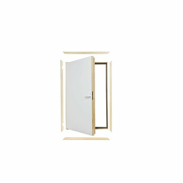 Conservatorio DWT Wall Hatch 27 in. x 35 in.  Wooden Thermo Insulated Access Door CO2954914